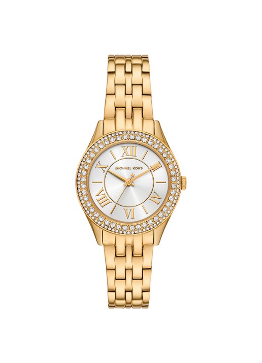 Michael Kors Harlowe horloge MK7651 - voorkant 5 goud