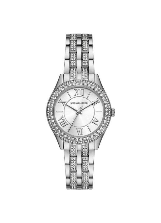 Michael Kors Harlowe horloge MK7653 - voorkant 5 zilver