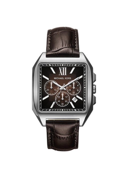Michael Kors Hayes horloge MK9300 - voorkant 5 zilver
