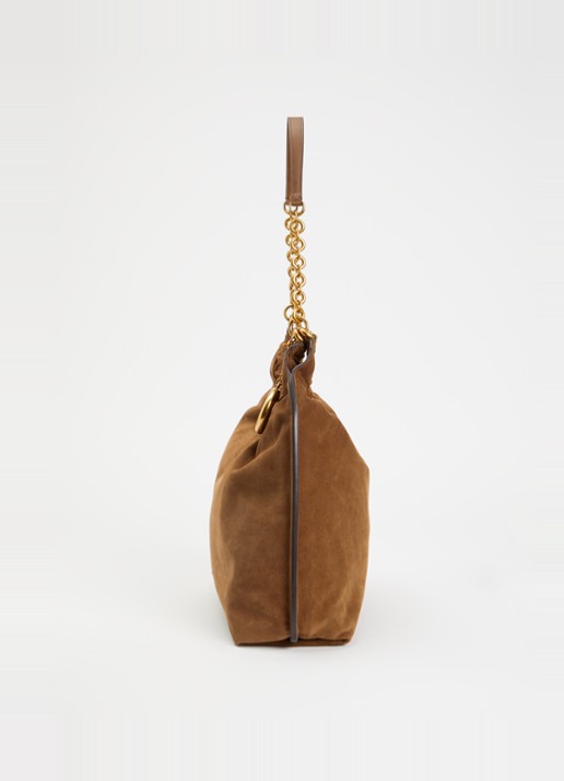 Michael Kors Indie schoudertas van suède  - detail 5 roestbruin