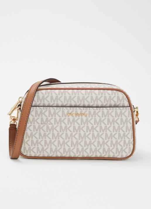 Michael Kors Jet Set crossbodytas met logoprint met afneembare schouderriem