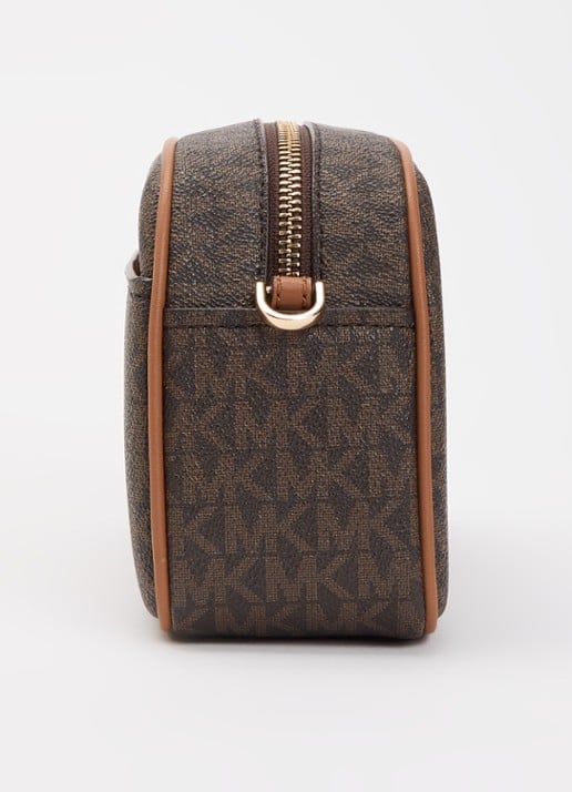Michael Kors Jet Set crossbodytas met logoprint - detail 4 donkerbruin