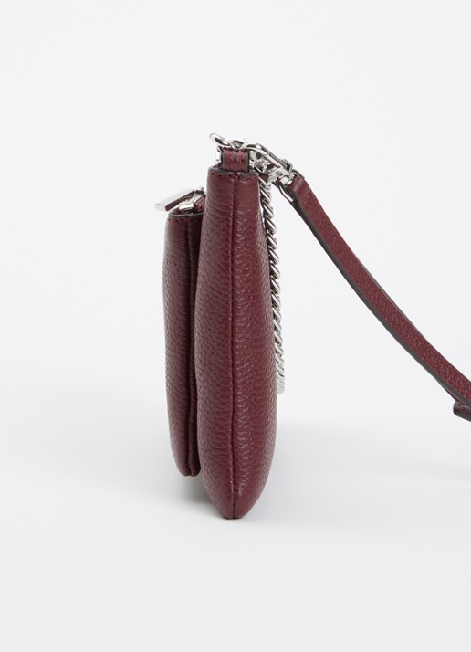 Michael Kors Jet Set crossbodytas van leer - detail 6 bordeauxrood