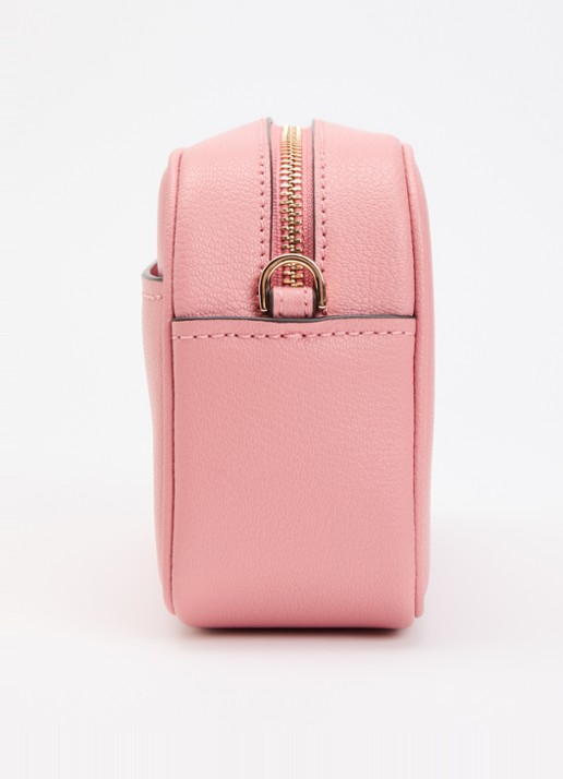 Michael Kors Jet Set M crossbodytas van leer - detail 3 lichtroze