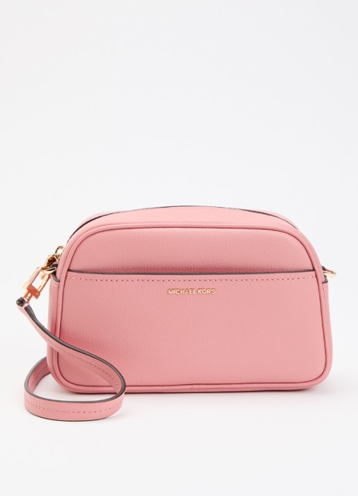 Michael Kors Jet Set M crossbodytas van leer