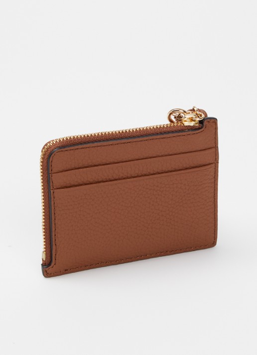 Michael Kors Jet Set Small pasjeshouder van leer - achterkant 3 bruin
