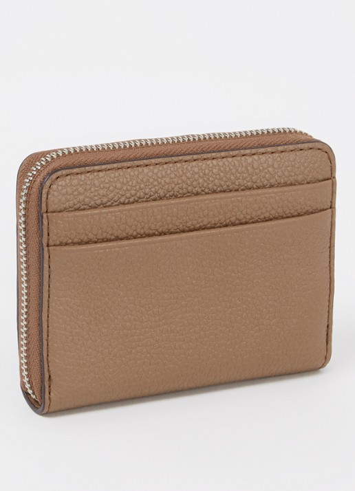 Michael Kors Jet Set Small portemonnee van leer - achterkant beige