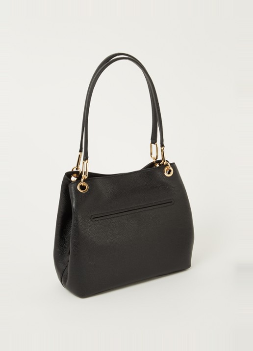 Michael Kors Kensington schoudertas van leer  - achterkant zwart