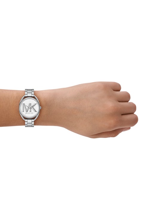 Michael Kors Leia horloge MK7678 - detail 4 zilver