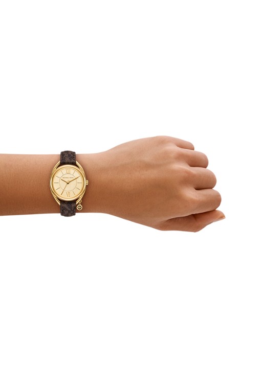 Michael Kors Leia horloge MK7679 - detail 4 goud