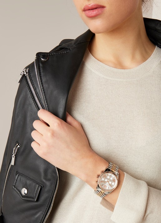 Michael Kors Lexington horloge MK5735 - voorkant 2 zilver