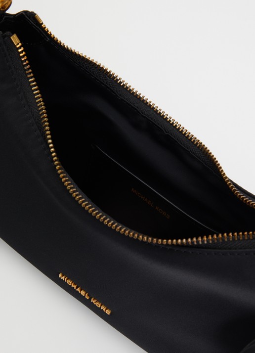 Michael Kors Nolita schoudertas met tasbedel  - detail zwart
