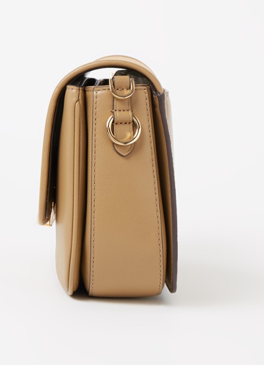 Michael Kors Parker crossbodytas van leer met suède details - detail 3 camel