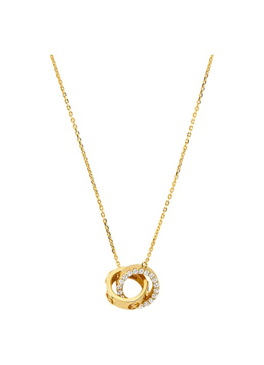 Michael Kors Premium fijne ketting met zirkonia MKC1554AN710