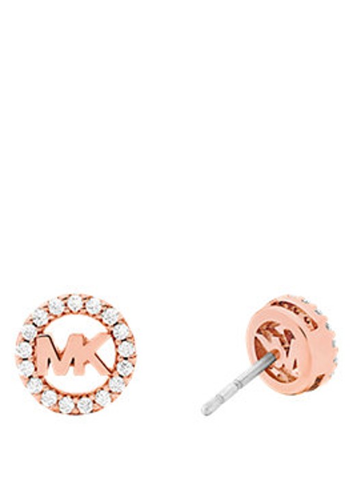 Michael Kors Premium oorknopjes verguld MKJ8700791 - detail roségoud