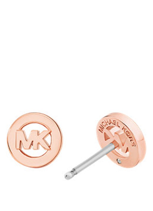 Michael Kors Premium oorknopjes verguld MKJ8703791 - detail roségoud
