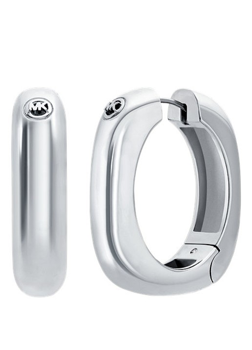 Michael Kors Premium oorringen MKJ8603040 - voorkant 2 zilver