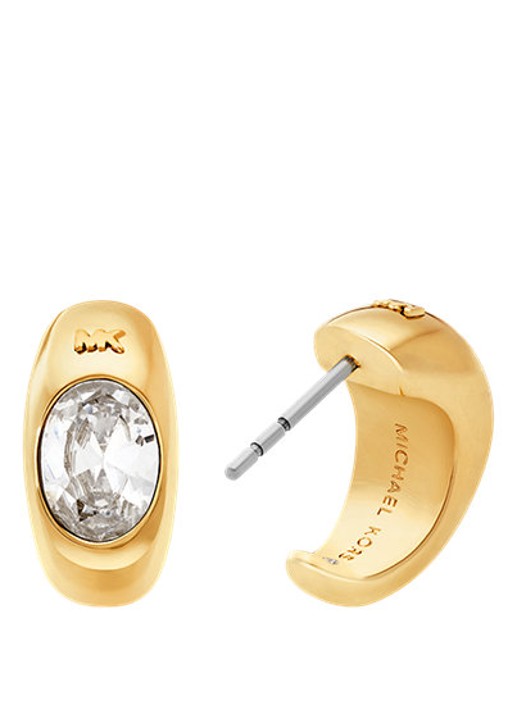 Michael Kors Premium oorringen verguld MKJ8478710 - detail goud