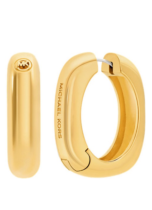 Michael Kors Premium oorringen verguld MKJ8603710 - detail goud