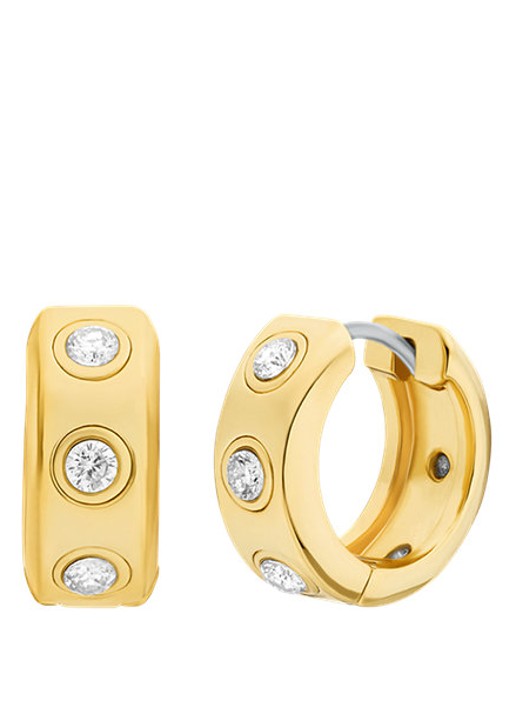 Michael Kors Premium oorringen verguld MKJ8652710 - voorkant 4 goud