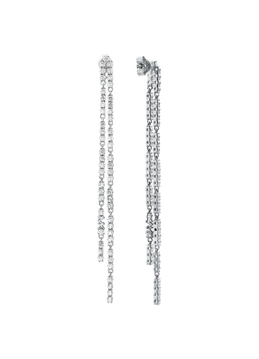 Michael Kors Premium oorstekers van zilver MKC1813040 - detail zilver