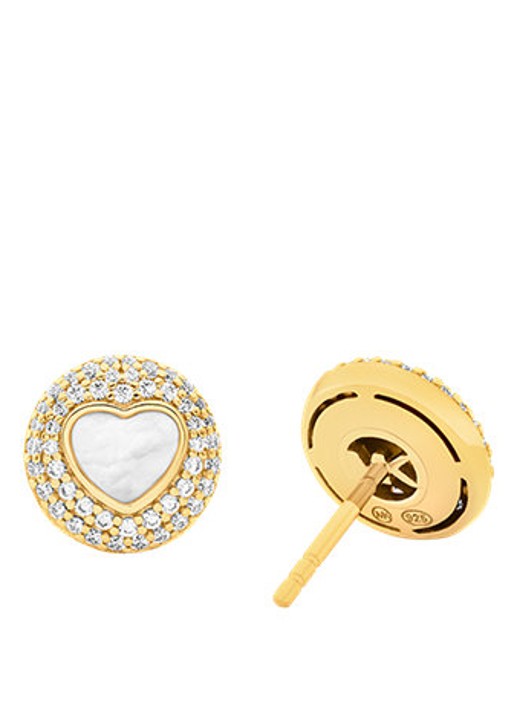 Michael Kors Premium oorstekers verguld MKC1848710 - detail goud