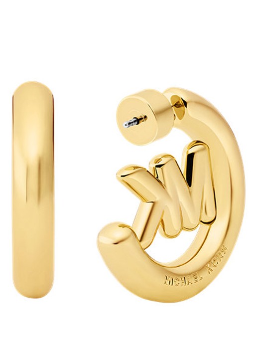 Michael Kors Premium oorstekers verguld MKJ8509710 - detail goud
