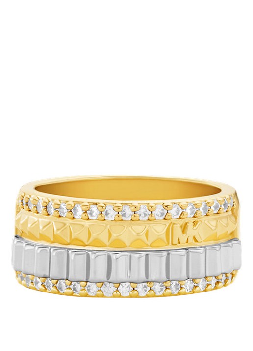 Michael Kors Premium ring MKJ8648931 - voorkant 3 goud