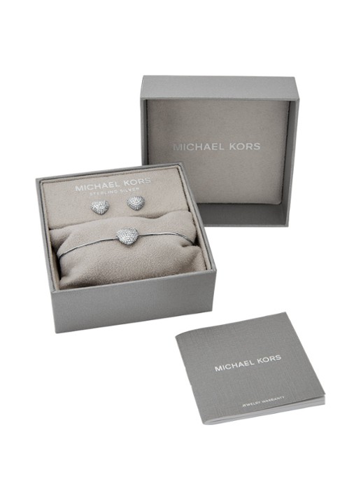 Michael Kors Premium set van armband en oorstekers MKC1833SET - detail 3 zilver