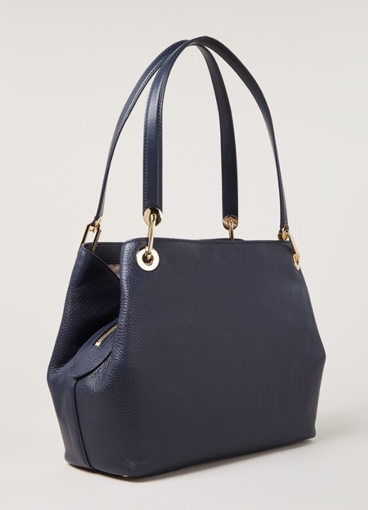 Michael Kors Raven Large schoudertas van leer - detail 3 blauw