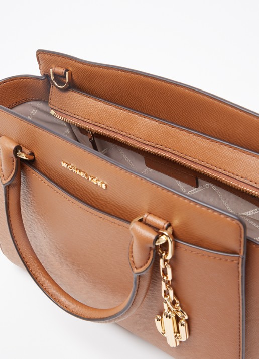 Michael Kors Selma M handtas met afneembare schouderriem - detail 4 bruin