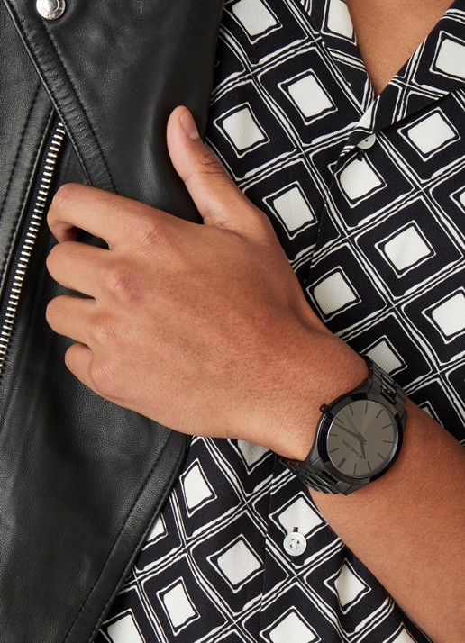 Michael Kors Slim Runway horloge MK8507 - detail 3 zwart