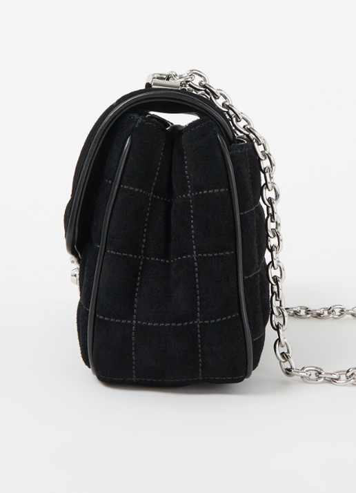 Michael Kors SoHo Large schoudertas met leren details - detail 5 zwart