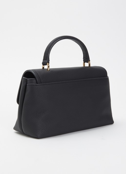 Michael Kors Tribeca schoudertas van leer met afneembare schouderriem  - achterkant zwart