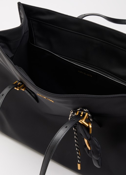 Michael Kors Zadie schoudertas met tasbedel  - detail zwart