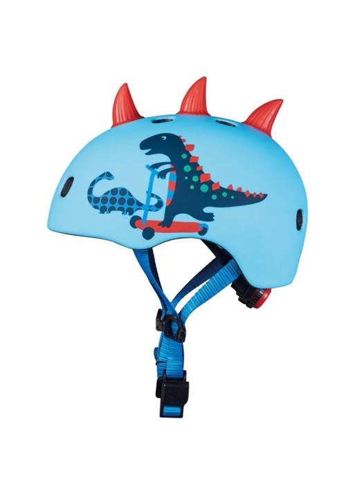 Micro Step Micro 3D Dino kinderhelm - achterkant 6 blauw