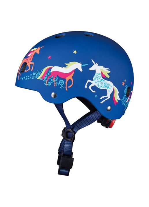 Micro Step Micro Eenhoorn XS kinderhelm  - achterkant 6 donkerblauw