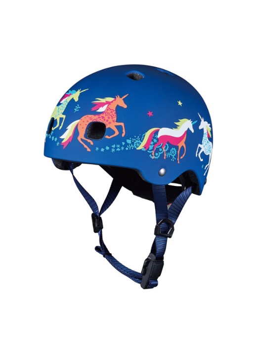 Micro Step Micro Eenhoorn XS kinderhelm  - voorkant donkerblauw