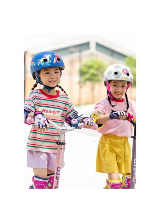 Micro Step Micro Eenhoorn XS kinderhelm  - voorkant 2 donkerblauw