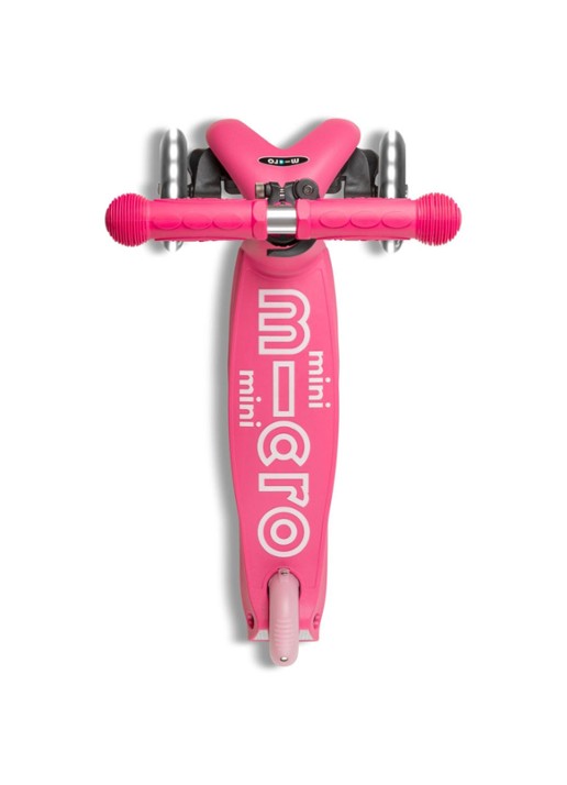Micro Step Mini Micro Deluxe step met LED-verlichting in wielen  - achterkant 3 roze