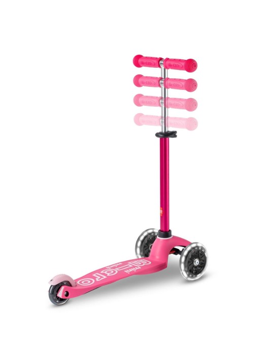 Micro Step Mini Micro Deluxe step met LED-verlichting in wielen  - detail 4 roze
