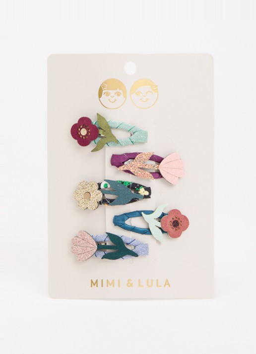 Mimi & Lula Autumn Bouquet haarclips in 5-pack