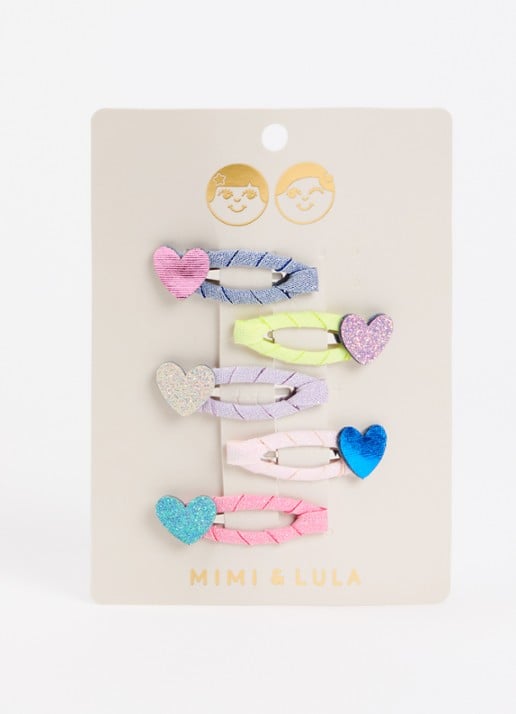 Mimi & Lula Happy Heart Mini set van haarclips 5-delig