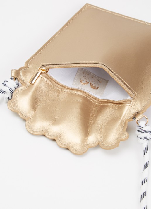 Mimi & Lula Popcorn crossbodytas met glitter - detail goud