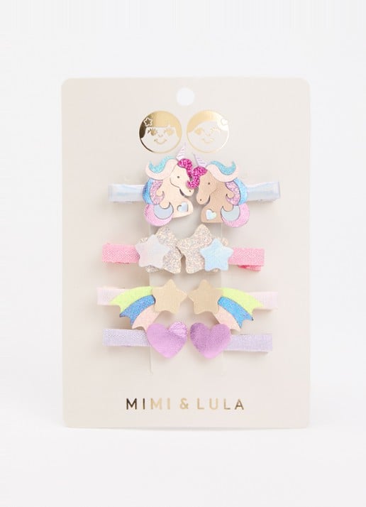 Mimi & Lula Unicorn Salon haarclip in set van 8