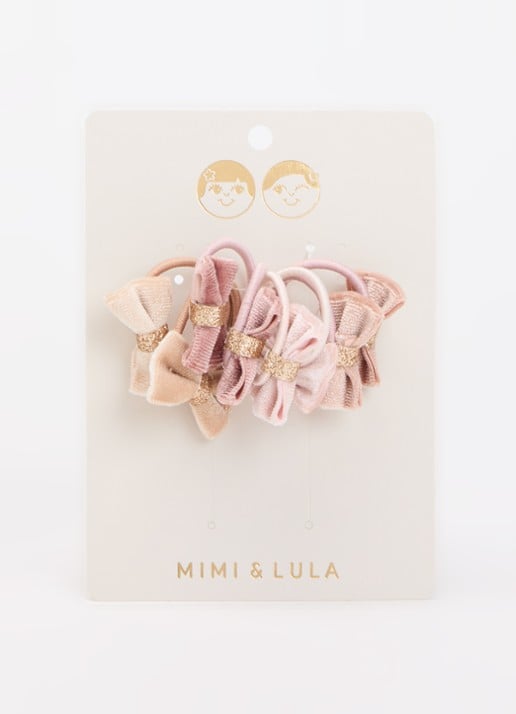 Mimi & Lula Velvet Tinkerbell haarelastiekjes in 8-pack