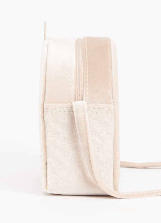 Mimi & Lula Velvet Unicorn crossbodytas met applicatie - detail 3 beige