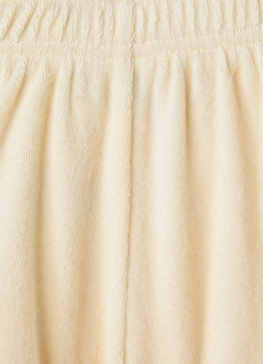 Mini Rodini Alien City korte broek van badstof - detail creme