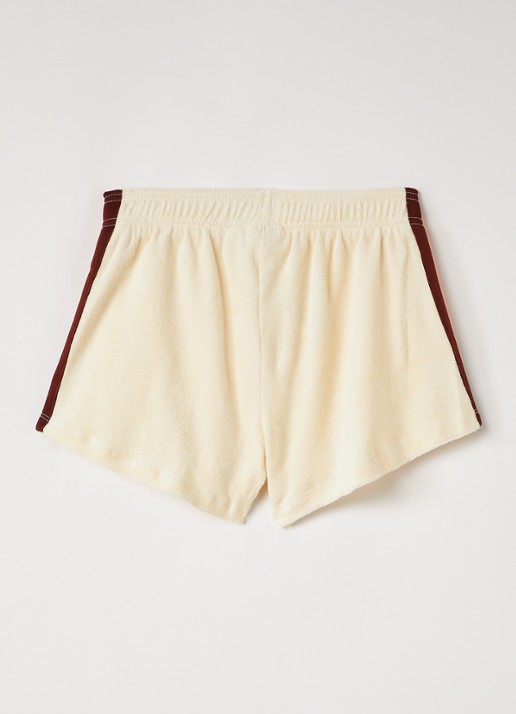 Mini Rodini Alien City korte broek van badstof - voorkant 3 creme