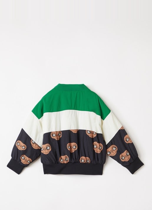 Mini Rodini E.T. bomberjack met print - achterkant 3 groen